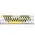 Teclado Mecanico Lakshmi Amarelo Cinza Branco Com Switch Marrom - Imagem 2