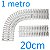 Grelha Plástica Flexível Para Piscinas 20cm - 1 metro - Imagem 1