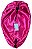 Touca de Cetim Alongada Secadora Anti Encolhimento - Dupla Face - Rosa Pink e Preto - Imagem 1