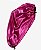 Touca de Cetim Alongada Secadora Anti Encolhimento - Dupla Face - Rosa Pink e Preto - Imagem 2