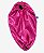 Touca de Cetim Alongada Secadora Anti Encolhimento - Dupla Face - Rosa Pink e Preto - Imagem 3