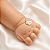 Pulseira Portuguesa em Ouro 18k com Pingente Personalizado com Inicial - Imagem 3