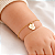 Pulseira Portuguesa em Ouro 18k com Pingente Personalizado com Inicial - Imagem 5