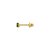 Brinco de Esmeralda Natural de 2,2mm em Ouro 18K Infantil ou Segundo furo - Imagem 4