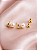 Brinco de Diamante 3 pts com Pérola Natural 4,5mm Ouro 18k - Imagem 7