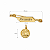 Alfinete Boton de Batismo Ouro 18k - Imagem 4