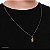 Corrente com Pingente Placa /Cruz de Ouro 18k - Imagem 2