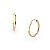 Brinco Argola Redondo Baby Ouro 18K - Imagem 1
