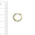 Brincos de Argola Pequeno de Ouro 18k com Zircônia Baby - Imagem 5