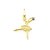 Pingente de Bailarina com Diamante em Ouro 18K - Imagem 1