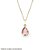 Pingente de Ouro 18k Gota de Zircônia Rosa 8x6mm - Imagem 2