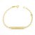 Pulseira Infantil de Ouro 18K Groumet Chapinha Polida - Imagem 3