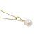 Conjunto de Ouro 18K com Gargantilha 40cm Veneziana e  Pingente de Ouro 18k Pérola Biwa 6mm - Imagem 3