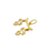 Conjunto Gargantilha Veneziana 45 cm + Pingente Canga com 2 Filhas Vazadas em Ouro 18k - Imagem 3