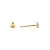 Brinco de Ouro 18k com Pedra Rosa Zircônia 2,5mm Baby - Imagem 4