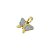 Pingente em Ouro 18K Borboleta com Pedras de  Brilhantes - Imagem 3