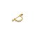 Piercing de Orelha em Ouro 18k com tarraxa Bolinha de Rosca e zircônias - Imagem 3