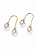 Brinco Anzol em Ouro 18k com Cristal nas Pontas-Teen ou Adulto - Imagem 1