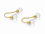 Brinco Anzol em Ouro 18k com Cristal nas Pontas-Teen ou Adulto - Imagem 2