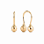 Brinco Anzol 14mm Ouro 18k-Teen ou adulto - Imagem 1