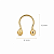 Brinco Anzol 14mm Ouro 18k-Teen ou adulto - Imagem 3