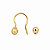 Brinco Anzol 14mm Ouro 18k-Teen ou adulto - Imagem 4