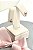 Brinco Borboleta Argola em Ouro 18k Infantil-ROXA/BRANCO - Imagem 7