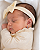 Brinco Baby em Ouro 18k Ponto Luz com Pingente Ponto Luz Azul - Imagem 2