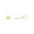 Brinco Infantil Ouro 18K Pérola Pequena 4mm - Imagem 4