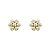 Brinco Infantil Flor Margarida Ouro 18K - Imagem 3