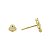 Brinco Infantil Flor Margarida Ouro 18K - Imagem 4
