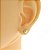 Brinco Infantil Diamantado 4mm de Ouro 18K - Imagem 6