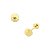 Brinco Infantil Diamantado 4mm de Ouro 18K - Imagem 1