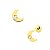 Brinco Lua de Ouro 18K com Pedras de Zircônias - Imagem 2