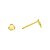 Brinco Estrela de Ouro 18K com Zircônias - Imagem 4