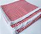toalha de mesa vermelha e branco retangular 140 x 200 - Imagem 3