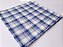 guardanapo tecido cambraia xadrez azul e branco kit  9 lugares 48 x 48 cm - Imagem 2