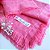 Kit guardanapos linho franjas rosa 8 lugares 50 x 50 cm - Imagem 4