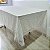 Toalha mesa branca com renda 460 x 160 cm - Imagem 4