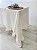 Toalha de mesa linho branco com babados - Imagem 2