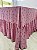 Toalha de mesa cor de Rosa com babado - Imagem 2