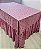 Toalha de mesa cor de Rosa com babado - Imagem 1