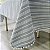 Toalha de mesa listrada azul e branco 220 x 145 cm - Imagem 1