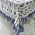 Toalha mesa Azul e branco 450 x 170 cm - Imagem 8