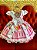 Vestido infantil rosa princesas - Imagem 3