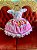 Vestido infantil rosa princesas - Imagem 1