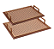CONJUNTO 2 BANDEJAS BEGE / PALHA - Imagem 1