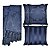 Kit Manta e Capas de Almofada em Tecido Jacquard Tradicional Azul Marinho - Imagem 1