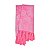 Kit Manta e Capas de Almofada em Tecido Jacquard Tradicional Rosa Chiclete - Imagem 3