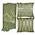 Kit Manta e Capas de Almofada em Tecido Jacquard Tradicional Verde Musgo - Imagem 1